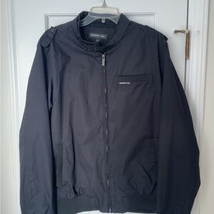 Members Only Classic Black Windbreaker